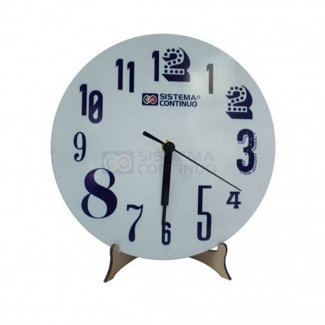 Reloj Redondo Sublimable De Madera Con Maquina