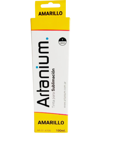 Tinta Sublimación Premium Artanium x 100cc
 Color-Amarillo