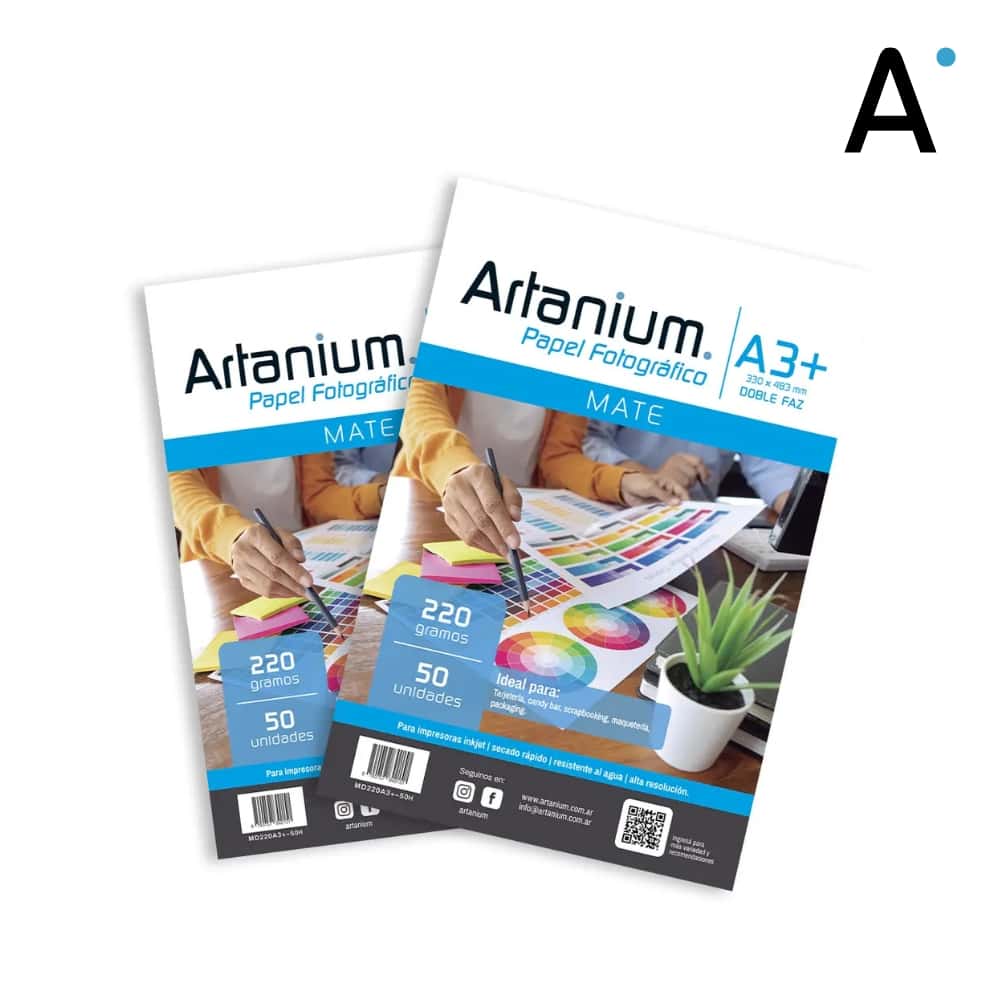 Papel Photo Matte 220gr Doble faz A3+ x50 Hojas