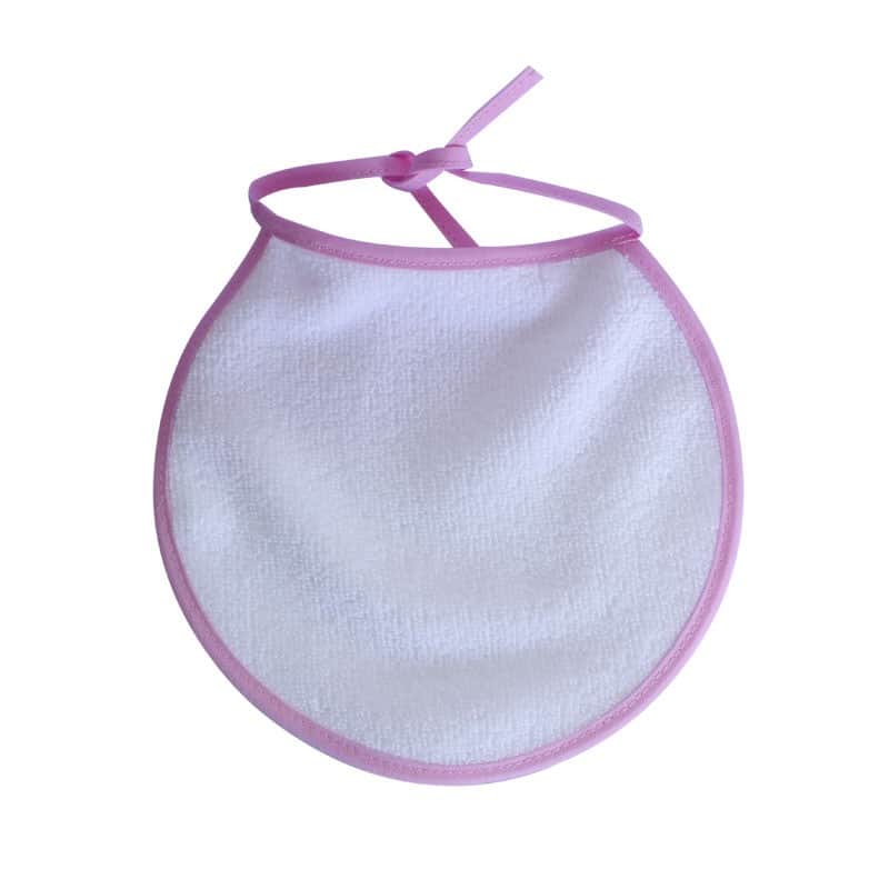 Babero Blanco con tiras (100%  toalla)