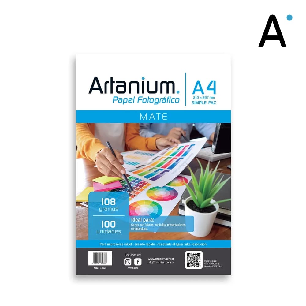 Papel Photo Matte 108gr A4 x100 Hojas