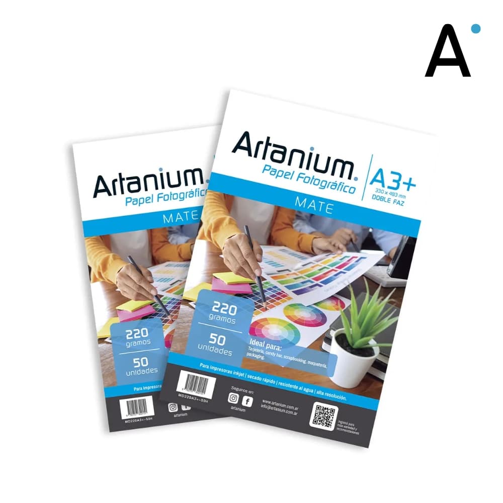 Papel Photo Matte 220gr Doble faz A3+ x50 Hojas