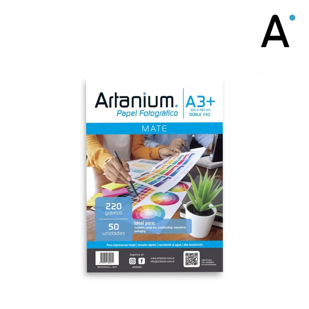 Papel Photo Matte 220gr Doble faz A3+ x50 Hojas