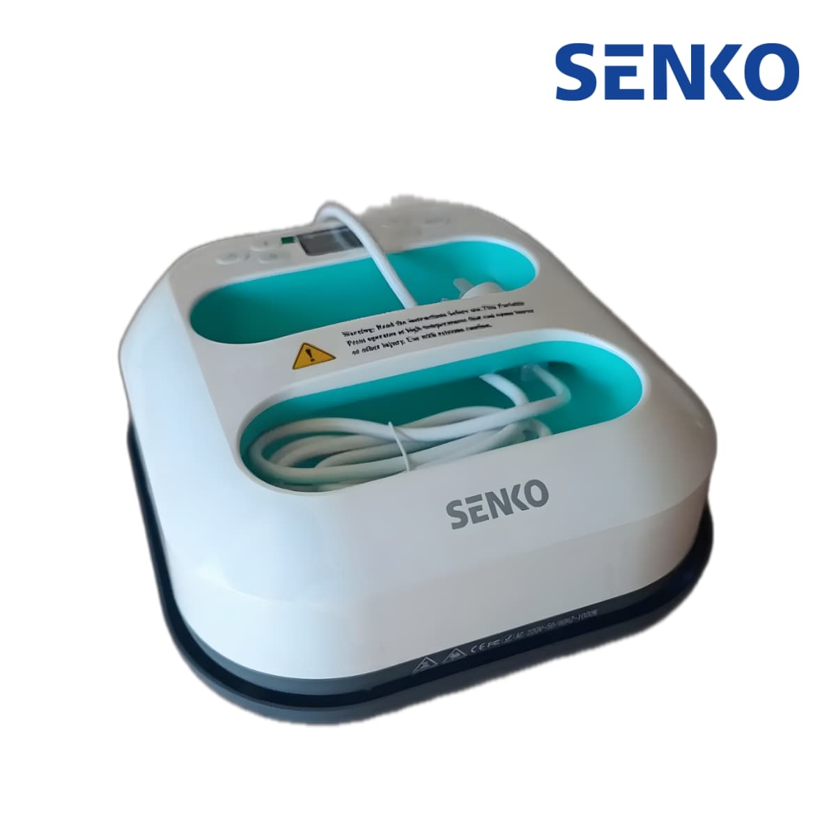 Estampadora de Mano 23 X 23 CM - Portatil - BLANCO VERDE AGUA