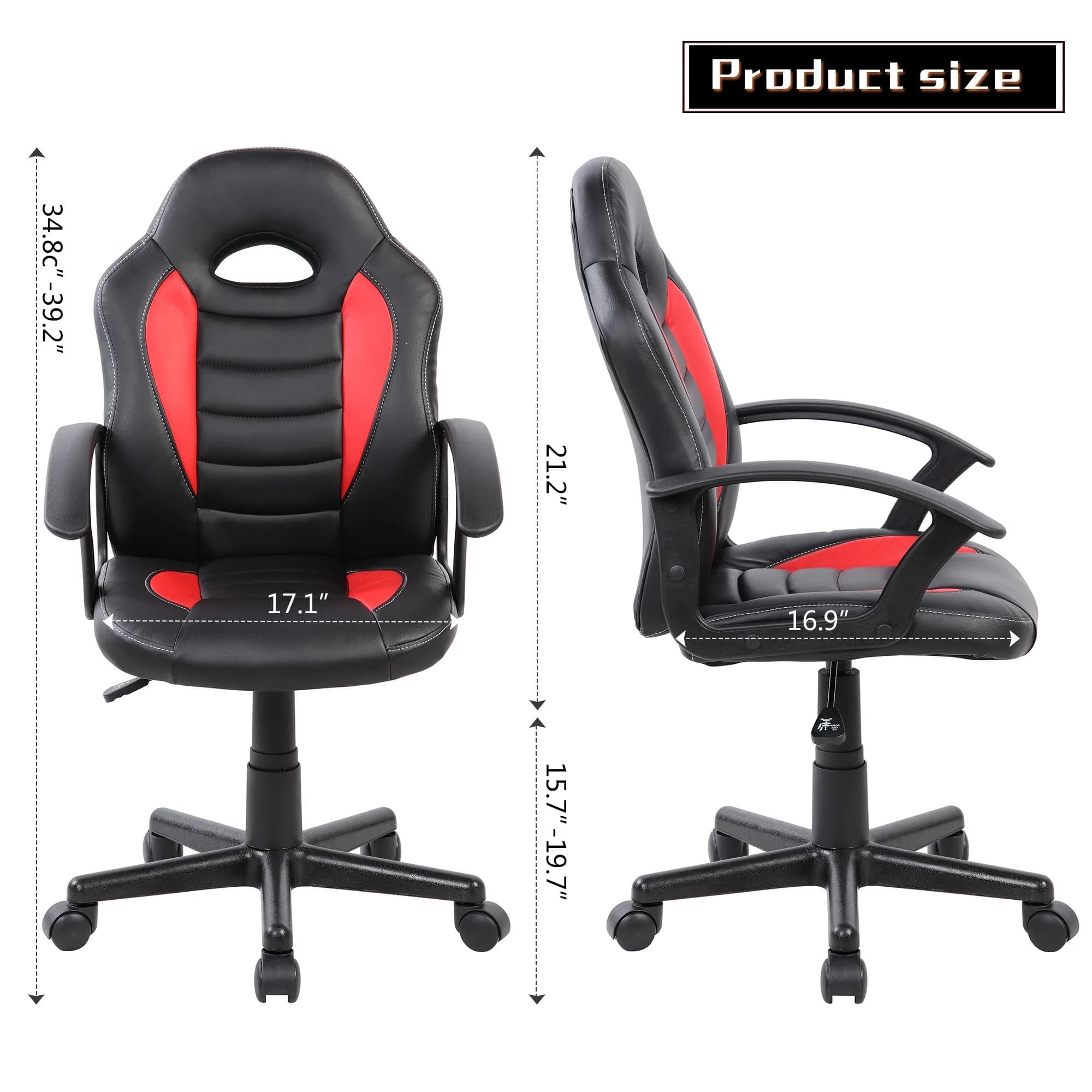 Silla Gamer - Negra/Roja