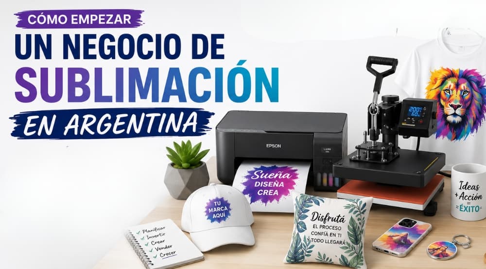 Como empezar un negocio de sublimacion en Argentina: guia completa 2026