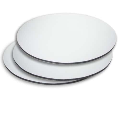 Mouse Pad Goma y Tela Circular 19 cm Diámetro x10 unidades
