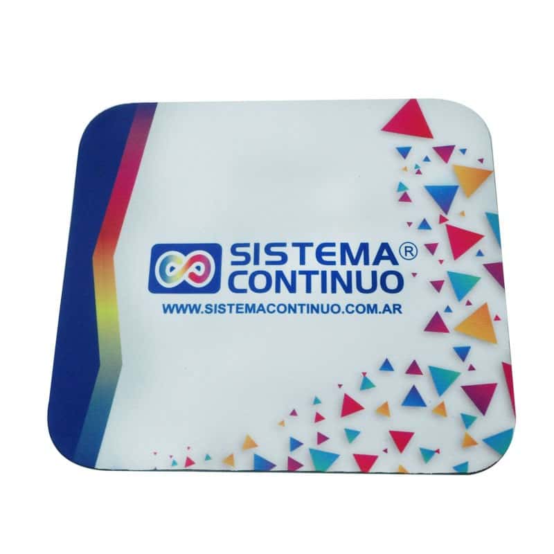 Mouse Pad Goma y Tela Rectangular 21 x 18 cm x10 unidades