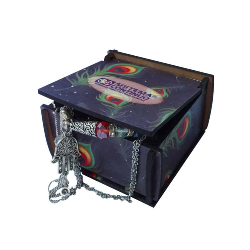Alajero Madera Cristal de 8x8x4.5 cm - En bolsa por unidad