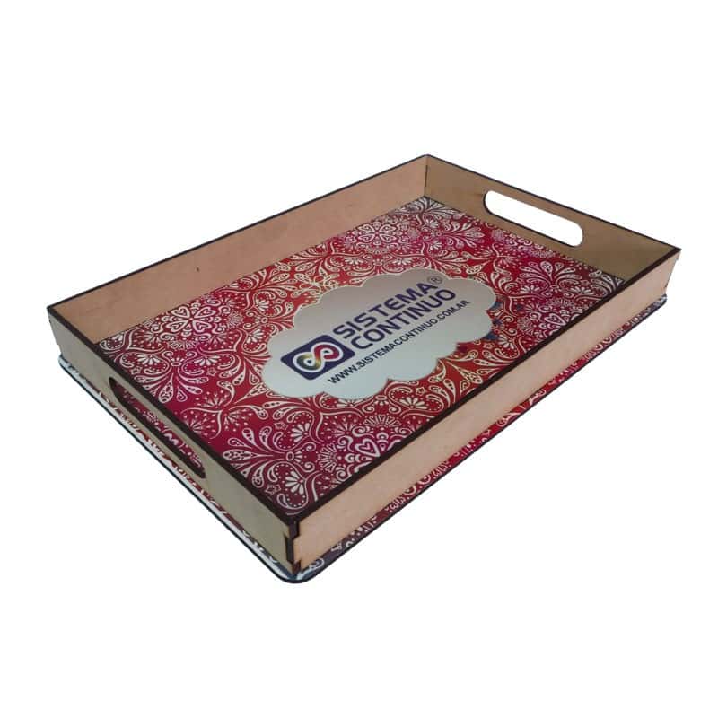Bandeja A4 madera cristal - 20x29 en bolsa por unidad