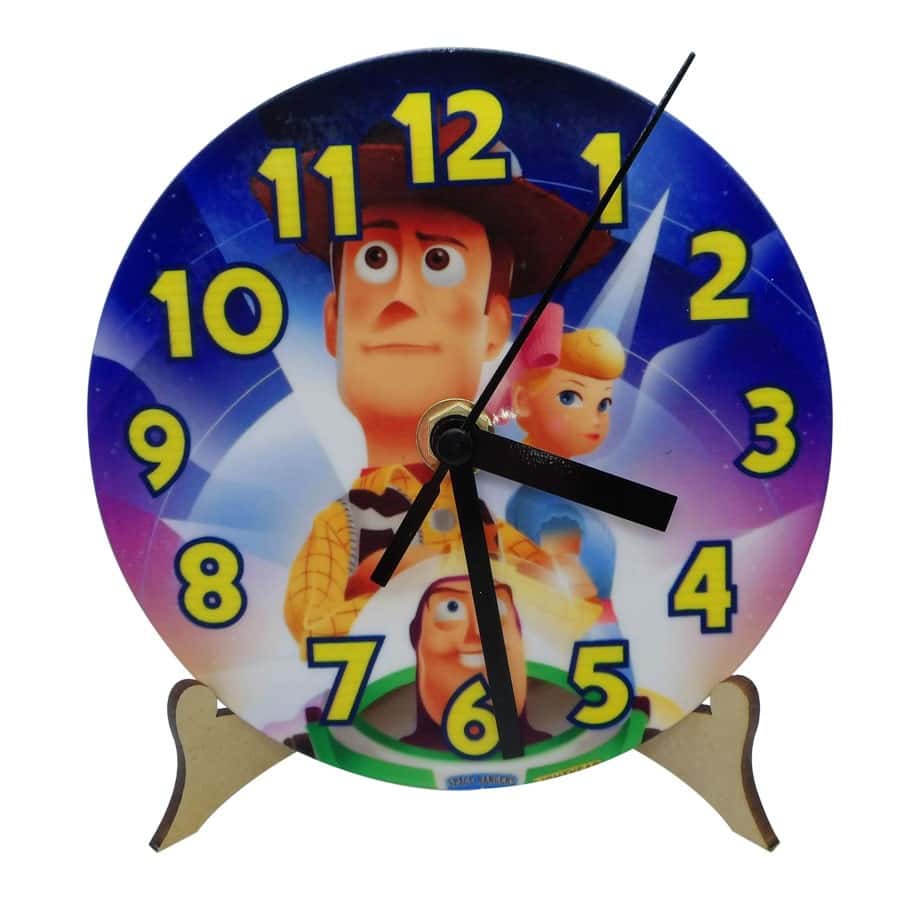 Reloj Polimero Redondo Diam 13cm con caja sublimable