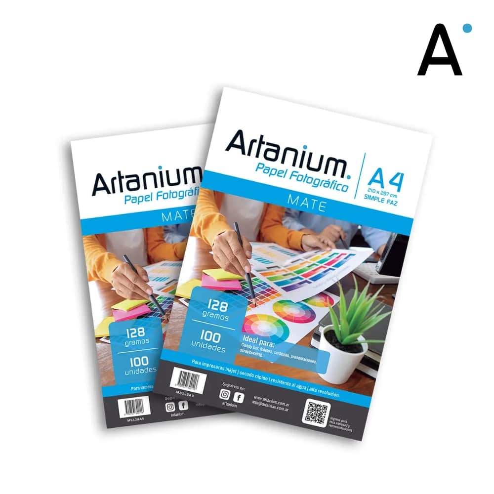 Papel Photo Matte 128gr A4 x100 Hojas
