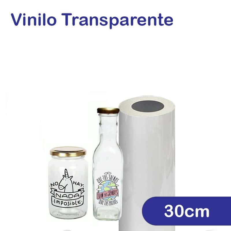 Vinilo Autoadhesivo Transparente Sublimable Rollo 30cm x metro