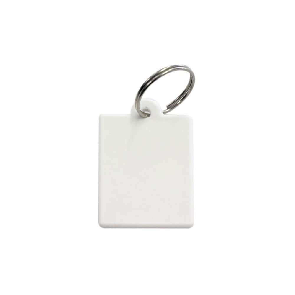 Llavero Plastico Rectangular 6x4 cm - Caja x 20 unidades