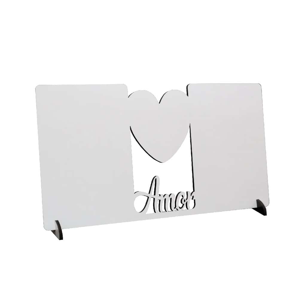 Porta Retrato AMOR Madera Cristal 27x14.5, por unidad