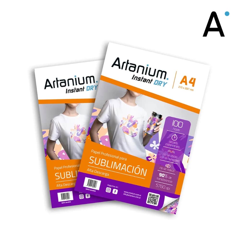 Papel para Sublimar Artanium INSTANT DRY - A4 - Paquete x 100 hojas