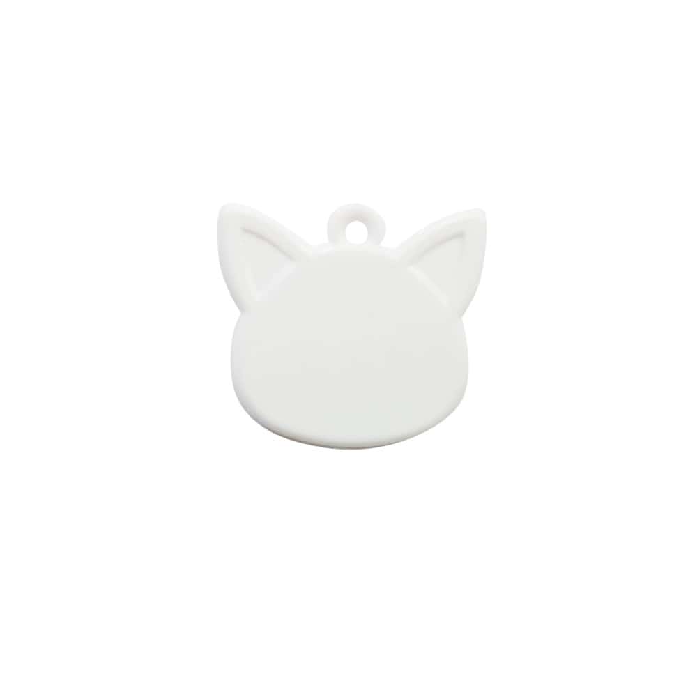 Llavero Gato Brillante x50 unidades - 28x46mm con argolla