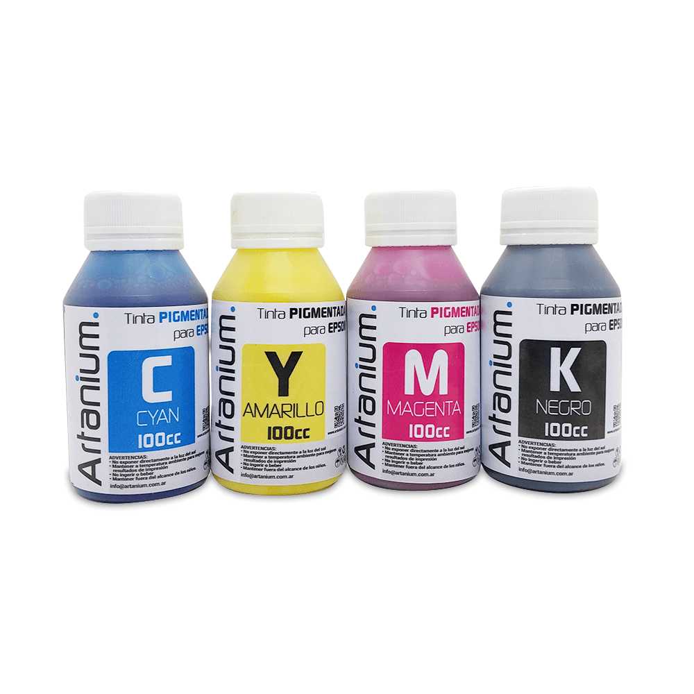 Tinta Pigmentada Artanium Para Impresoras Epson x 100cc
