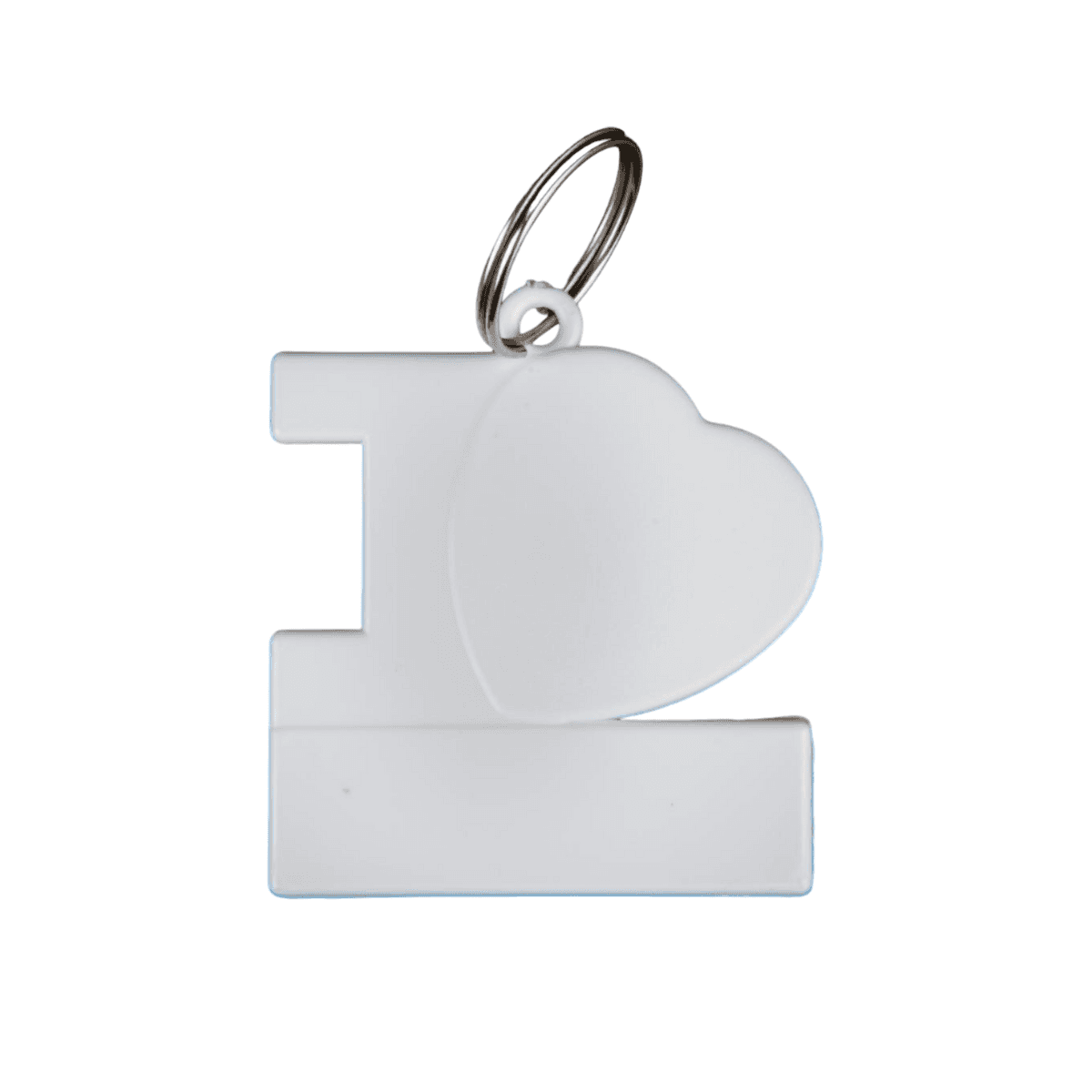 Llavero I Love Brillante x50 unidades - 50x50mm con argolla
