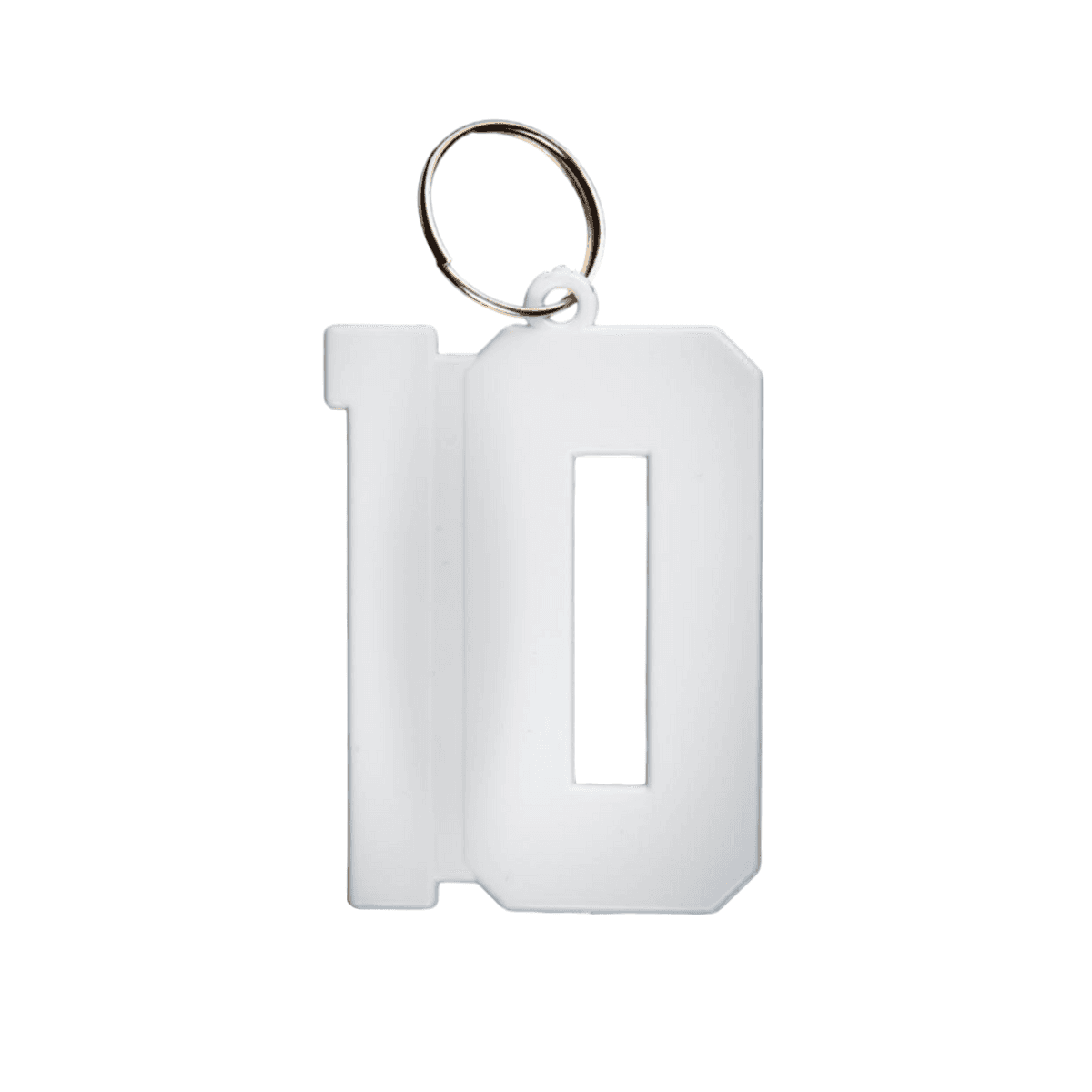 Llavero Diez Brillante x50 unidades - 50x65mm con argolla