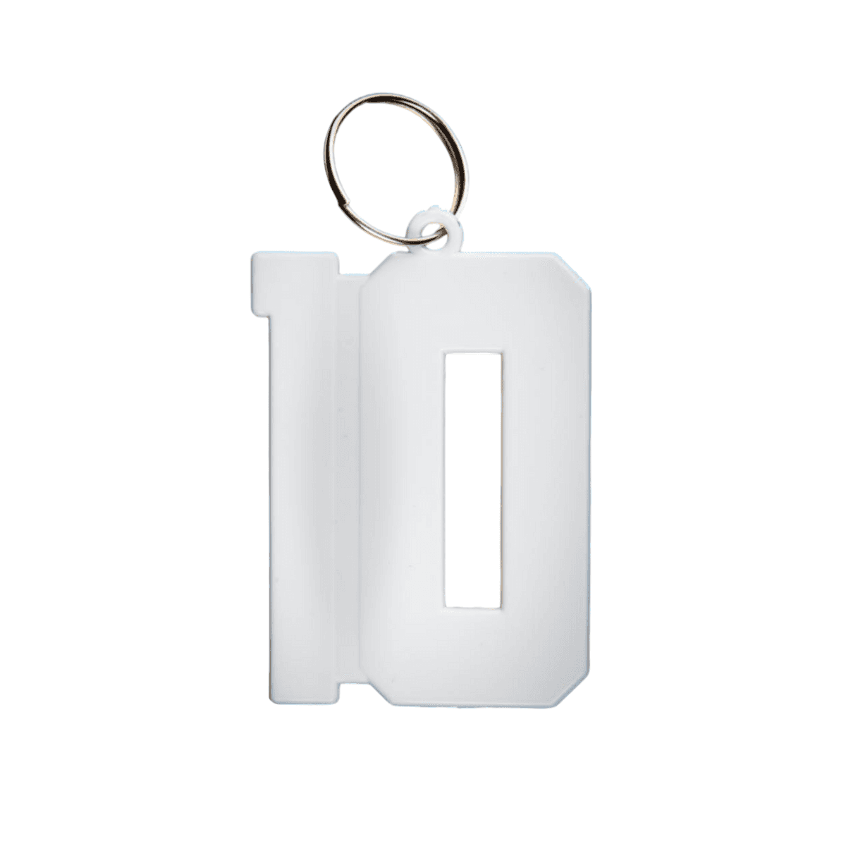 Llavero Diez Brillante x50 unidades - 50x65mm con argolla