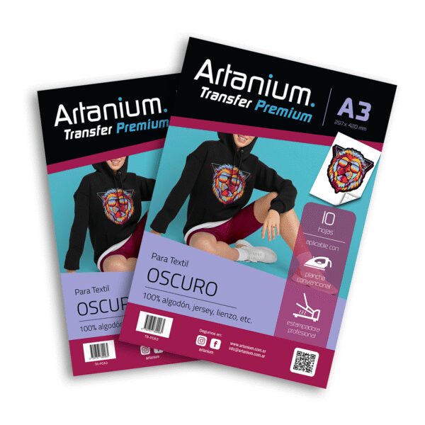 Transfer Premium Para Prendas Oscuras - A3 x10 Hojas