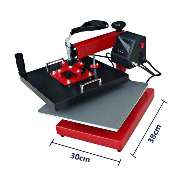 Estampadora Para Sublimación 8 en 1 - Plancha 30x38 + 2 Platos + Gorro + 4 Tazas Senko ECH800
