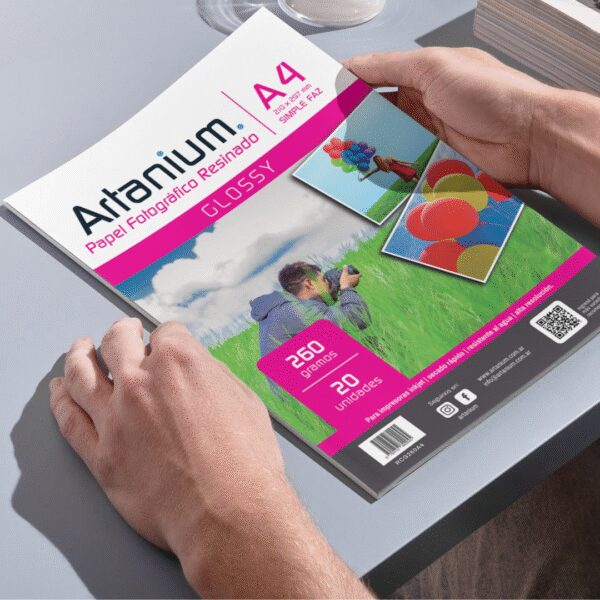 Papel Fotográfico Resinado Glossy 260gr x20 Hojas