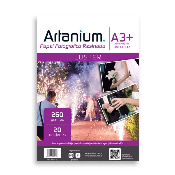 Papel Fotográfico Resinado Luster 260gr x20 Hojas