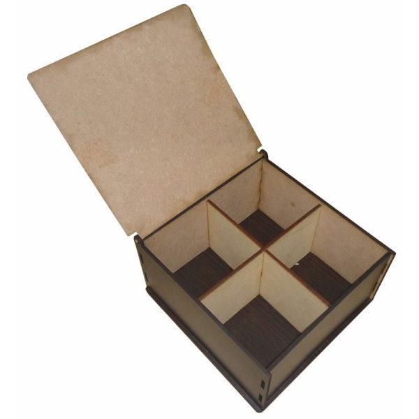 Caja de Te Sublimable De Madera