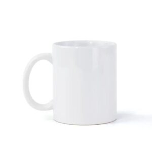 Taza Sublimable Importada de Cerámica Blanca.