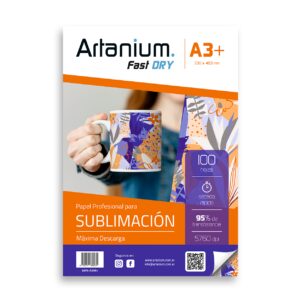 Papel para Sublimar Artanium Fast Dry - A3+ - Paquete x 100 hojas