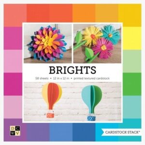 Block de 58 hojas colores brillantes 30,5 x 30,5 cm DCWV