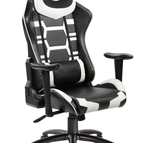 Silla Gamer - Negra/Blanca