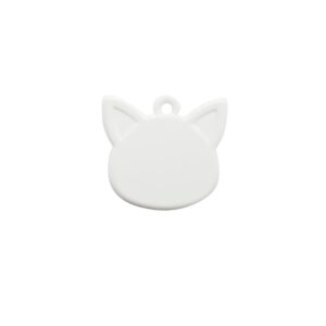 Llavero Gato Brillante x50 unidades - 28x46mm con argolla