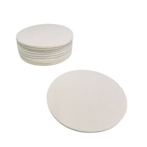 Posa Vaso x 10 Unidades BASE GRIS Goma y Tela Redondo 9 cm