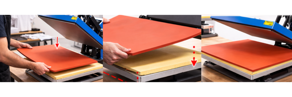 Goma Siliconada ROJA para Estampadoras